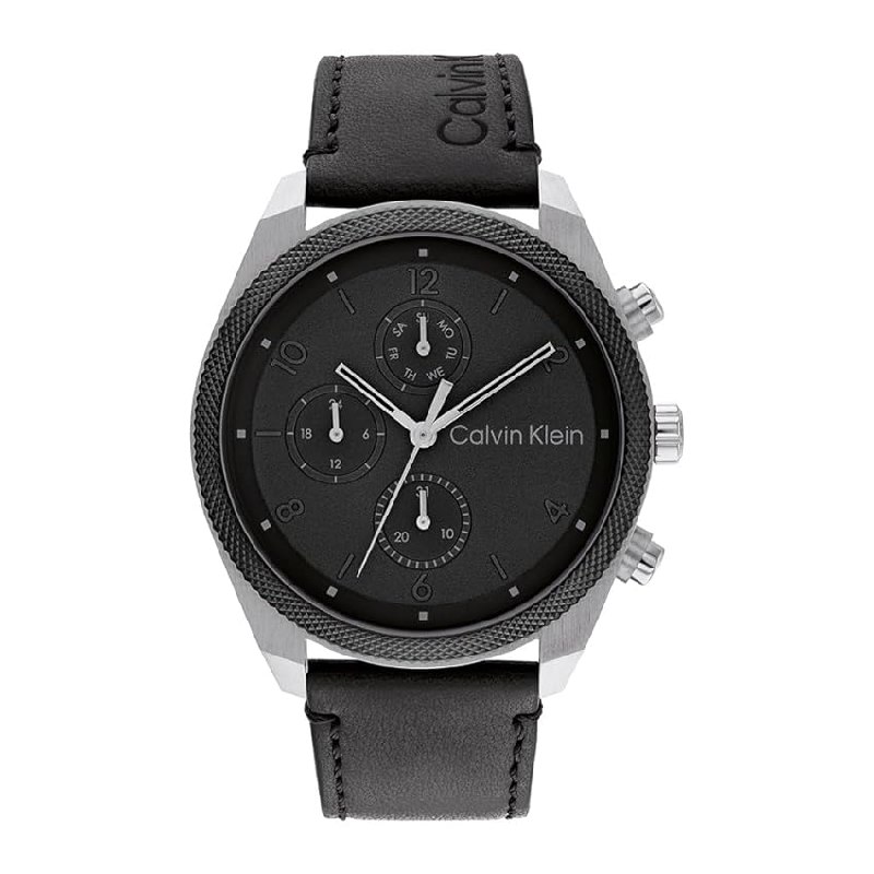 Calvin Klein Reloj Analógico de Cuarzo Multifunción para Hombre Colección Impact con