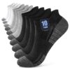 Effeet 10 Pares Calcetines Tobilleros Hombre Mujer, Calcetines Cortos Algodón Transpirables