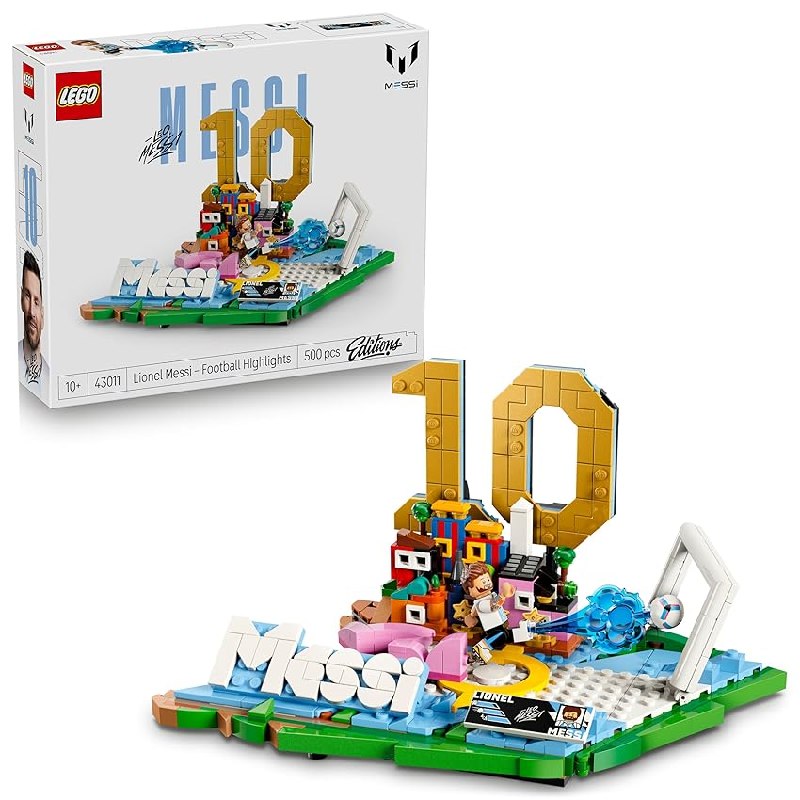 LEGO Editions Lionel Messi: Fenómenos del Fútbol – Juguete de Construcción con Minifigura de Futbolista