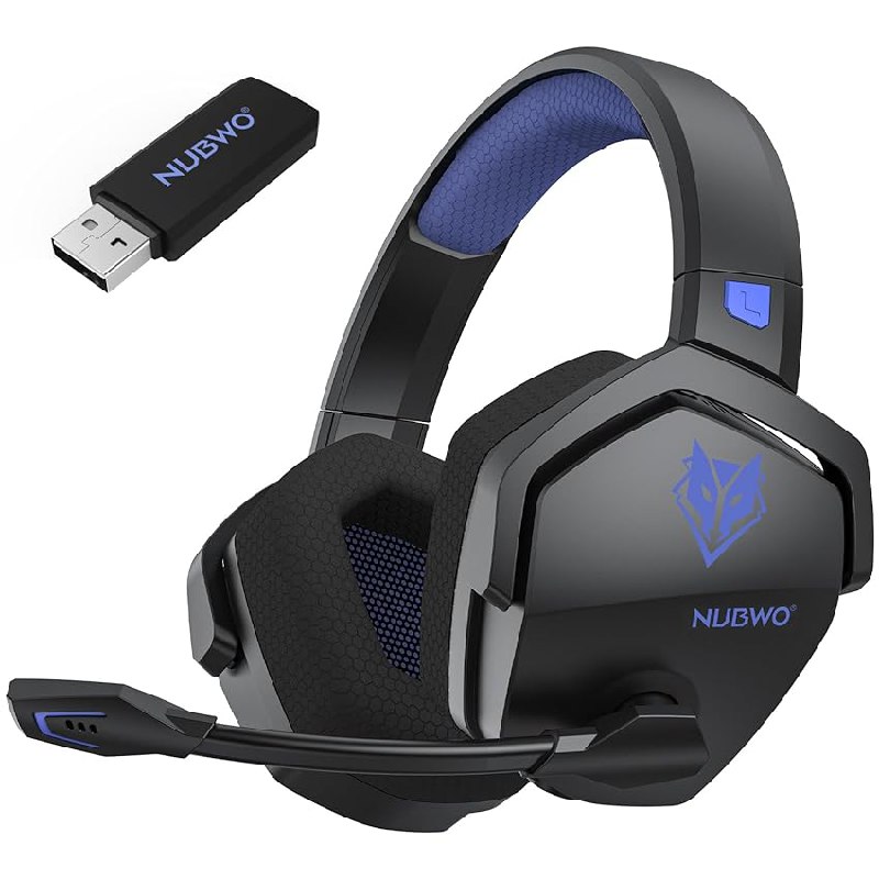 NUBWO G06 Cascos Gaming Inalámbricos con Drivers de 50 mm para PC/Ps5/Ps4/NS/Mobile