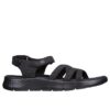 Skechers Mujer On the Go Flex Sublime Sandals, Black Textile
