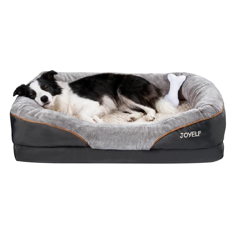 JOYELF Large Cama de Espuma viscoelástica para Perros, Cama ortopédica para Perros
