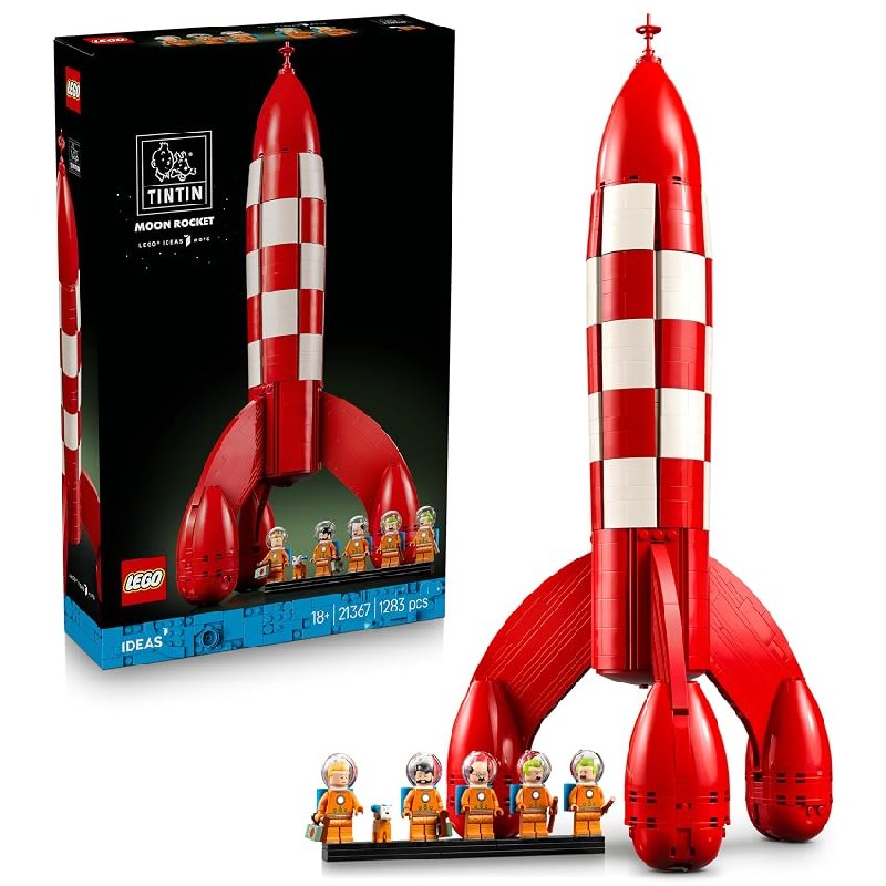 LEGO Ideas Cohete Lunar de Tintin – Maqueta para Adultos de Nave