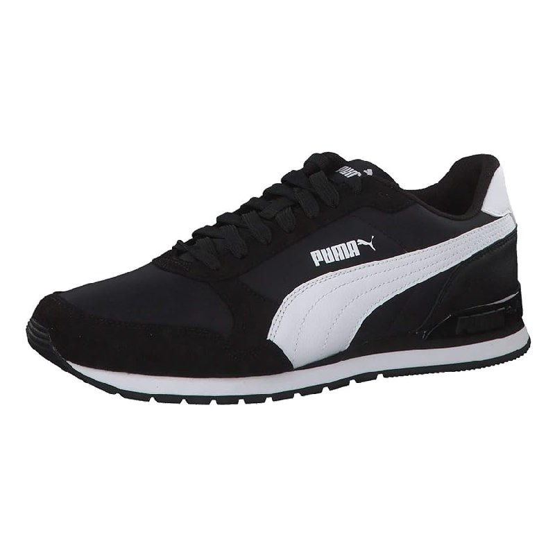 PUMA Unisex ST Runner v2 NL Sneakers, Puma Black-Puma White
