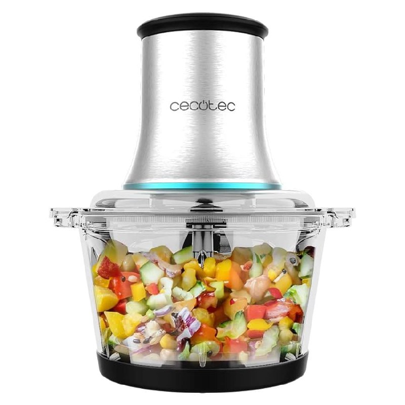 Cecotec Picadora ChopBeat 2000 Vindaloo Glass, 500W de Potencia