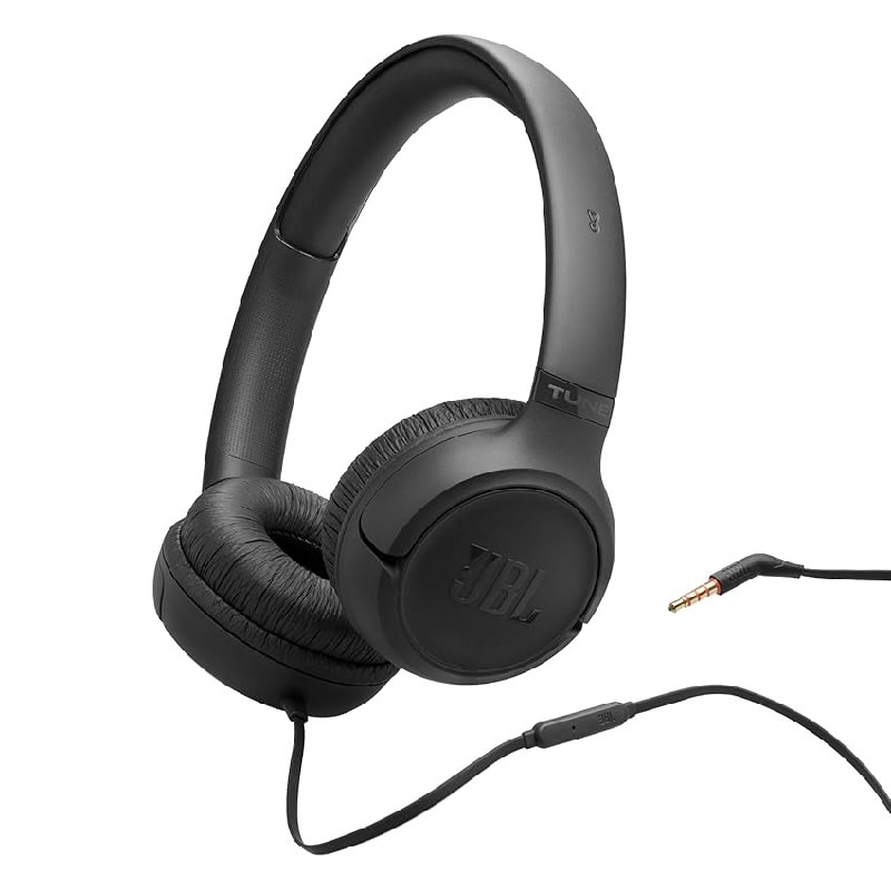 JBL Tune 530 Auriculares con Cable, Negro