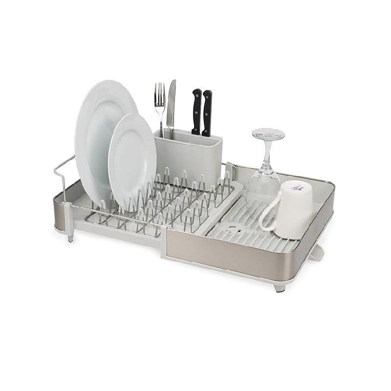 Joseph Joseph Extend Steel Escurreplatos en Acero Inoxidable para Encimera de Cocina