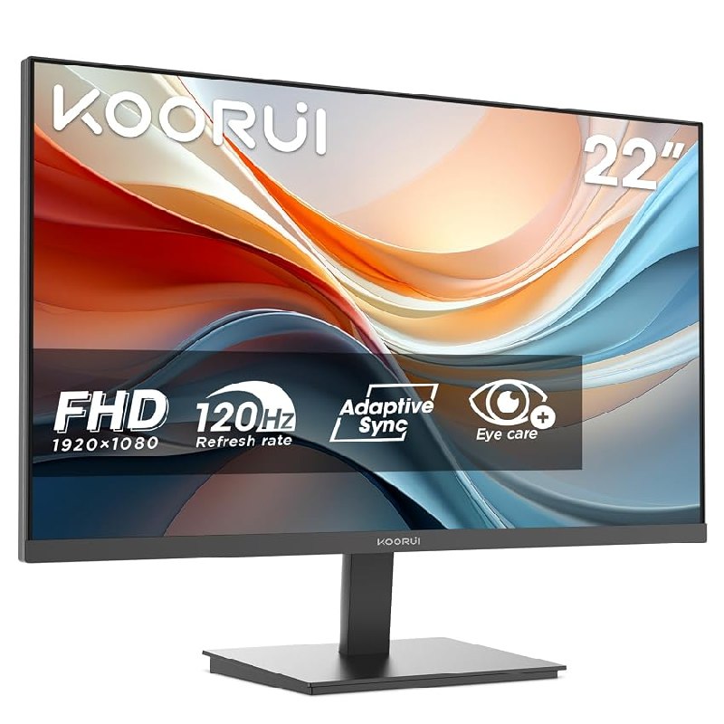 KOORUI Monitor Oficina 22 Pulgadas VA FHD 120Hz Eye Care Pantalla E2212H