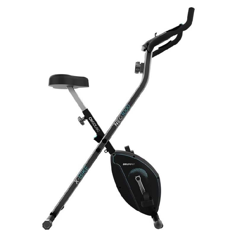 Cecotec Bicicleta Estática Plegable con Volante de Inercia de 3 Kg Drumfit X
