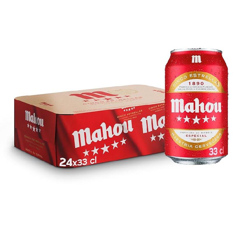 Mahou 5 Estrellas, Cerveza Lager Dorada
