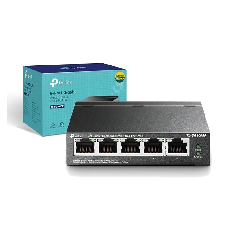 TP-Link TL-SG1005P – Switch Gigabit de 5 Puertos (4 PoE+)