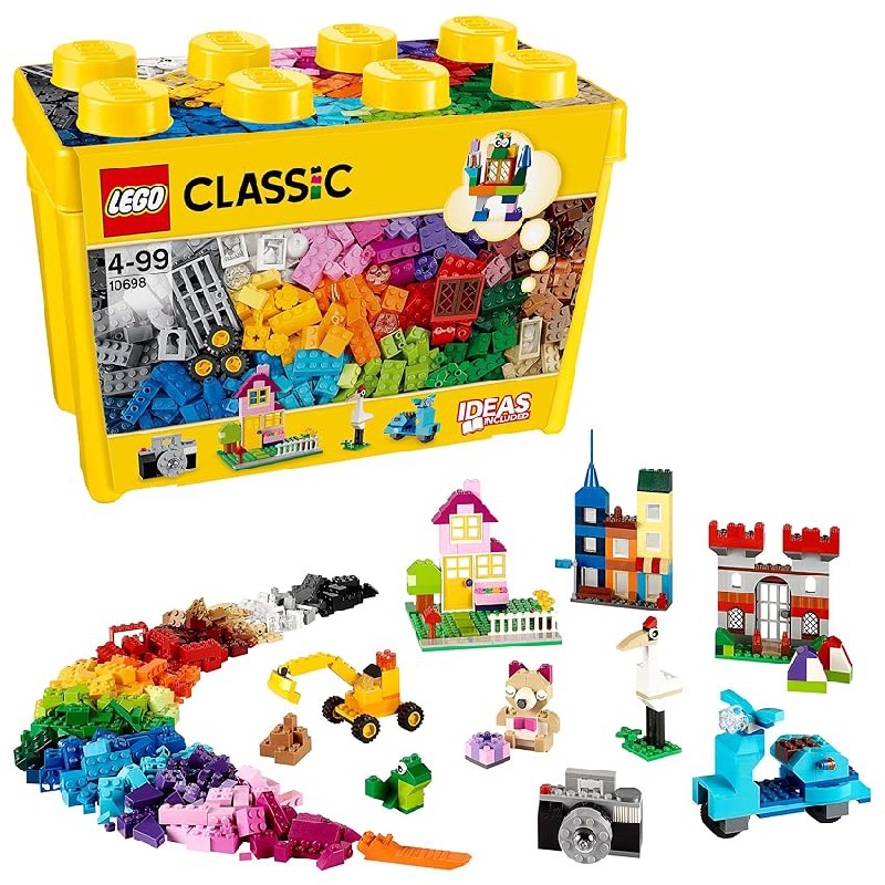 LEGO Classic Caja de Ladrillos Creativos Grande, Juguetes para Niños y Niñas de 4 Años o Más