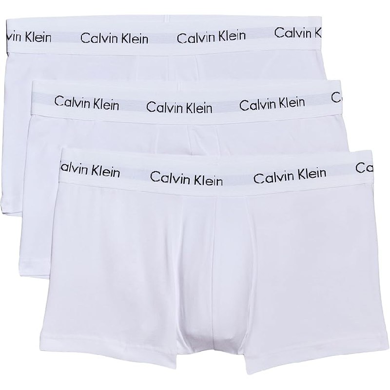 Calvin Klein Calzoncillos bóxer Hombre Pack de 3 Low Rise Trunks Ropa interior