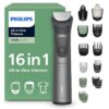 Philips Recortadora todo en uno de 16 en 1 Serie 7000 – Afeitadora y cortapelos hombre para rostro
