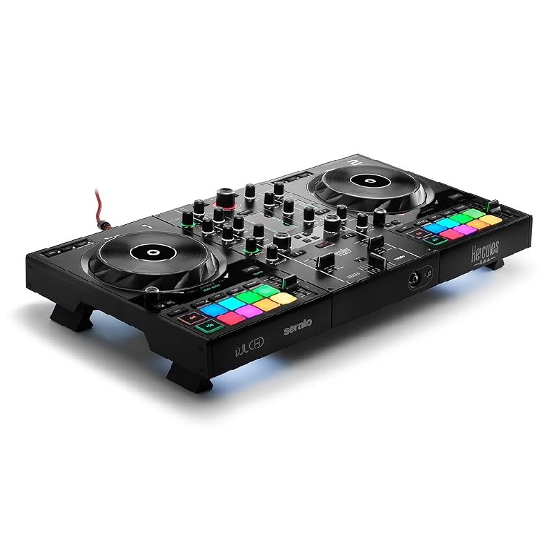 Hercules DJControl Inpulse 500 – Controladora de DJ USB de 2 decks para Serato DJ Lite y DJUCED