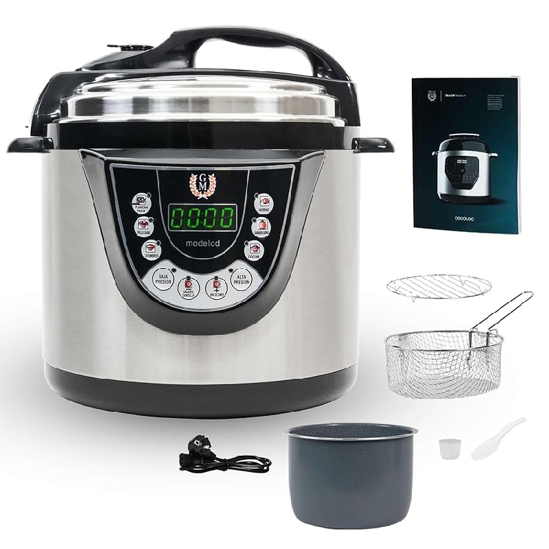 Cecotec Olla Eléctrica a Presión Programable 6L GM Olla GM D+. 1000W