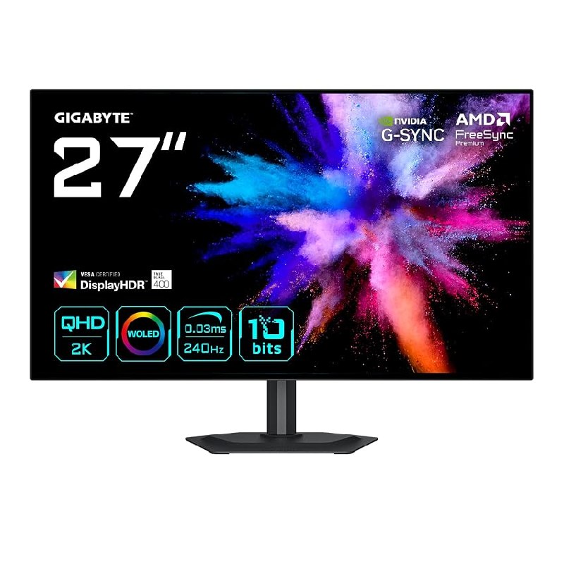 GIGABYTE GO27Q24G Monitor Gaming OLED 27” 2K QHD – 2560 x 1440