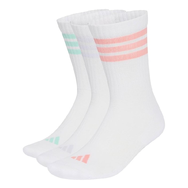 adidas Unisex adulto 3Stripes Cushioned Sportswear Crew Socks 3 Pair Pack Socks
