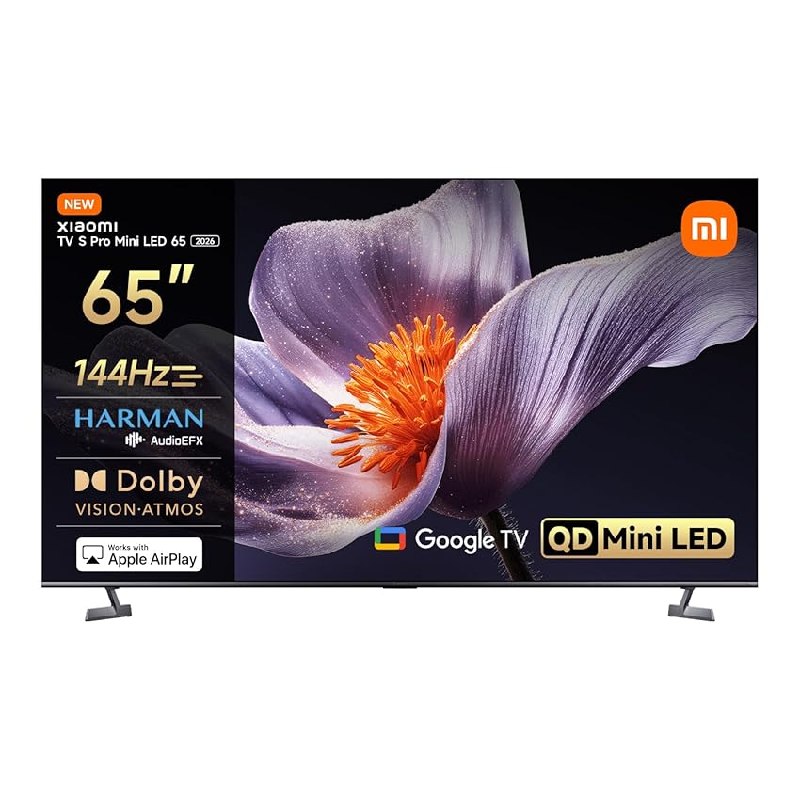XIAOMI TV S Pro Mini LED 65,Smart TV,Dolby Vision,Dolby Atmos,4k QLED,144Hz,Google TV,HDR 10+,Triple Tuner,DVB T2,MEMC,DTS