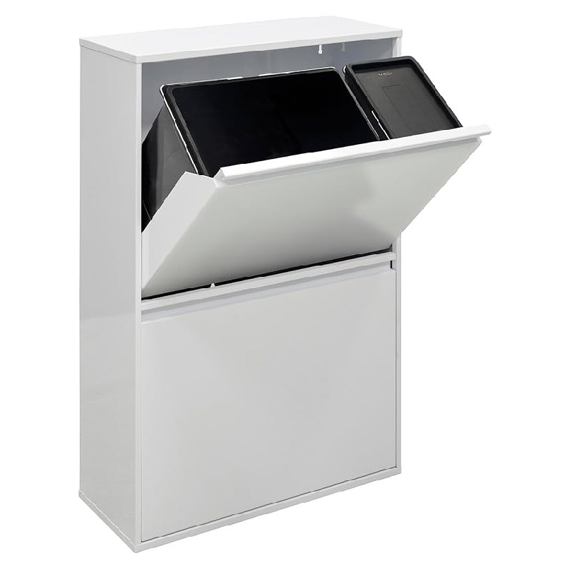 Arregui CR601-B2 Cubo de Basura y Reciclaje de Acero de 4 Compartimentos | 23+11+17+17