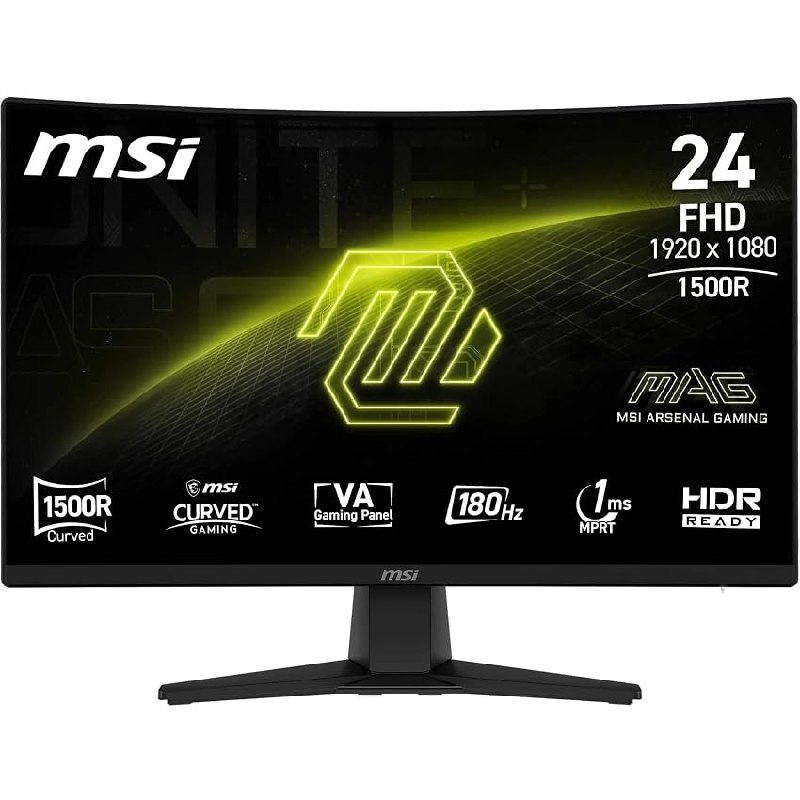 MSI mag 242CA Monitor Gaming de 24″ FHD 1500R, 1920 x 1080 VA