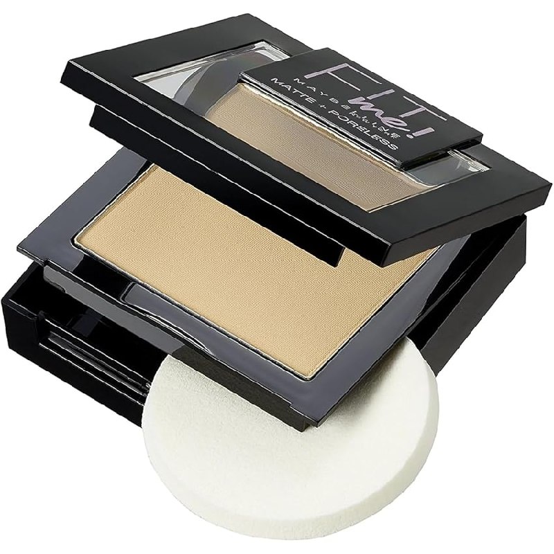 MAYBELLINE New York Fit Me, Polvos Compactos Matificantes y Sin Brillos