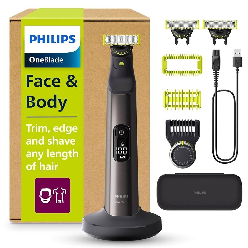 Philips OneBlade Pro 360 Barbero, afeitadora y recortadora eléctrica facial y corporal