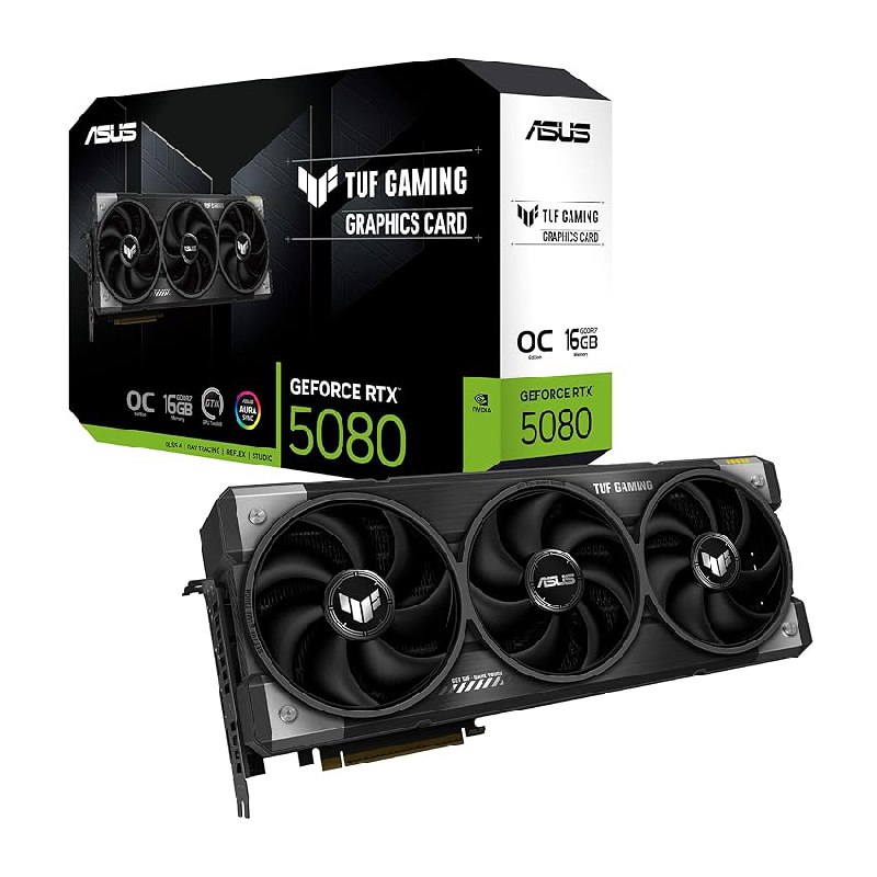 ASUS TUF Gaming GeForce RTX 5080 16GB GDDR7 OC Edition – Tarjeta gráfica