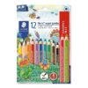 STAEDTLER Noris Club 129 NC12P1. Lápiz jumbo de diseño triangular. 12 lapiceros de