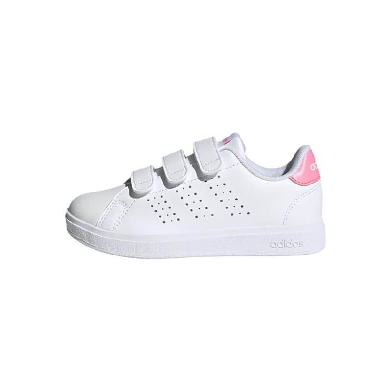 adidas Unisex niños Advantage Base 2.0 Children Shoes, Cloud White/Bliss Pink/Core Black