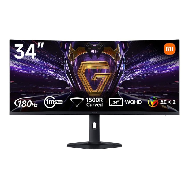 XIAOMI Monitor Gaming Curvo 2K 34 Pulgadas,180Hz,1ms GTG,1500R,C34WQDA