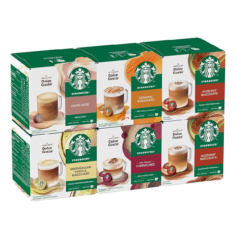 STARBUCKS Paquete Variado White Coffee de Nescafé Dolce Gusto