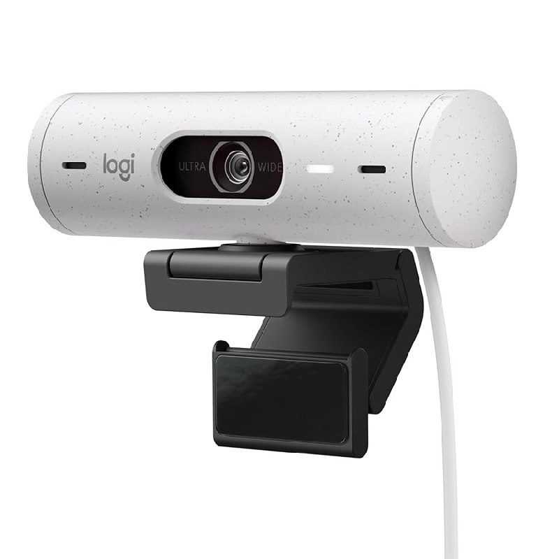 Logitech Brio 500 HD Webcam Ajuste Luz (Blanco)