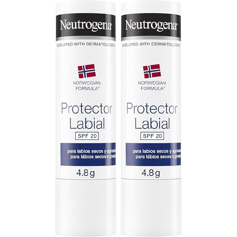 Neutrogena Fórmula Noruega Pack Bálsamo Labial SPF 20, 4,8 g