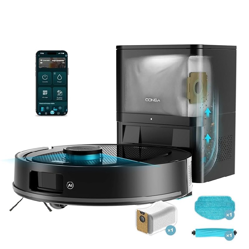 Cecotec Robot Aspirador y Friegasuelos con IA Conga Y80 X-Treme