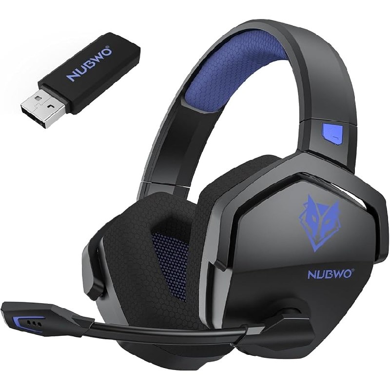 NUBWO G06 Cascos Gaming Inalámbricos con Drivers de 50 mm para PC/Ps5/Ps4/NS/Mobile