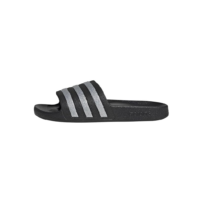 adidas Women’s Adilette Aqua Slides Core Black/Silver Met./Silver Met. 7 UK 40.5 EU