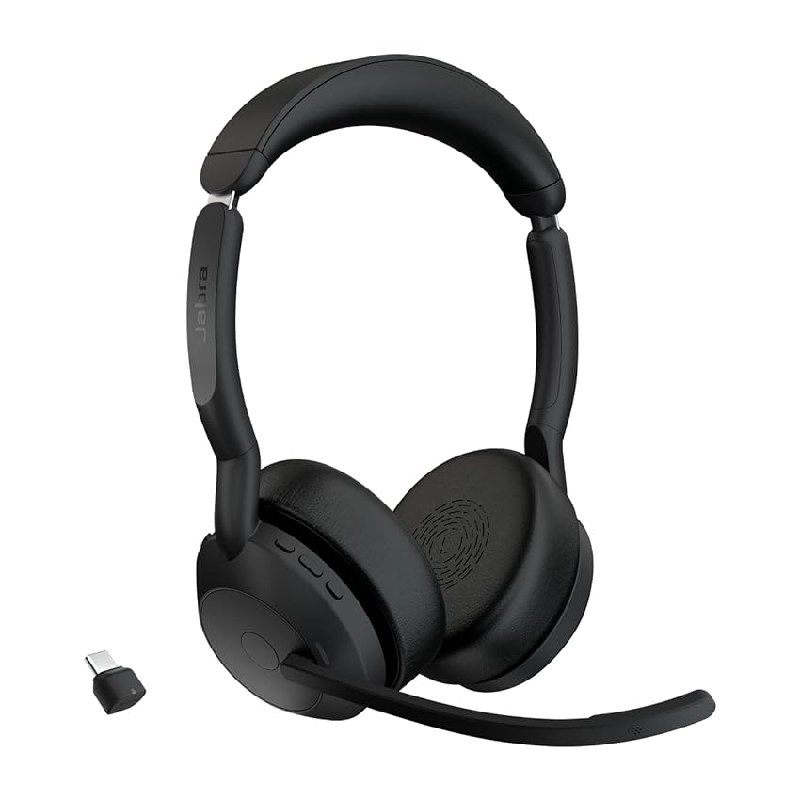 Jabra Evolve2 55 Auriculares Estéreo Inalámbricos con Tecnología Jabra Air Comfort