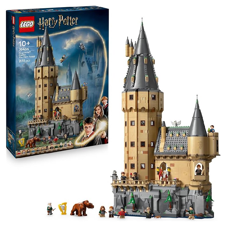 LEGO Harry Potter Castillo de Hogwarts: Torre Central – Castillo de Juguete con Cuarto