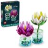 LEGO Botanicals Nenúfares Artificiales – Set de Flores Artificiales con 2 Plantas