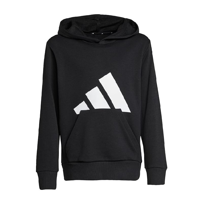 adidas Unisex niños Essentials Big Logo Hoodie Sweatshirt, Black/White