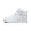 PUMA Unisex Kids Rebound V6 Mid Jr Zapatillas, White Cool Light Gray