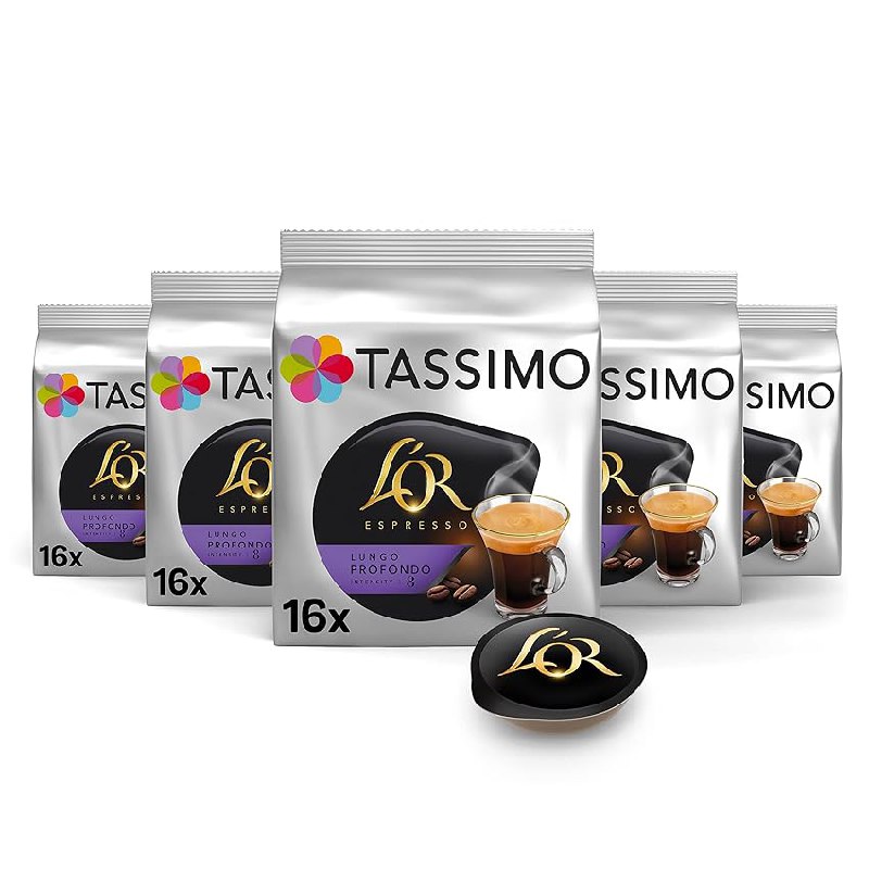 Tassimo L’OR Café Lungo Profondo | 80 Cápsulas