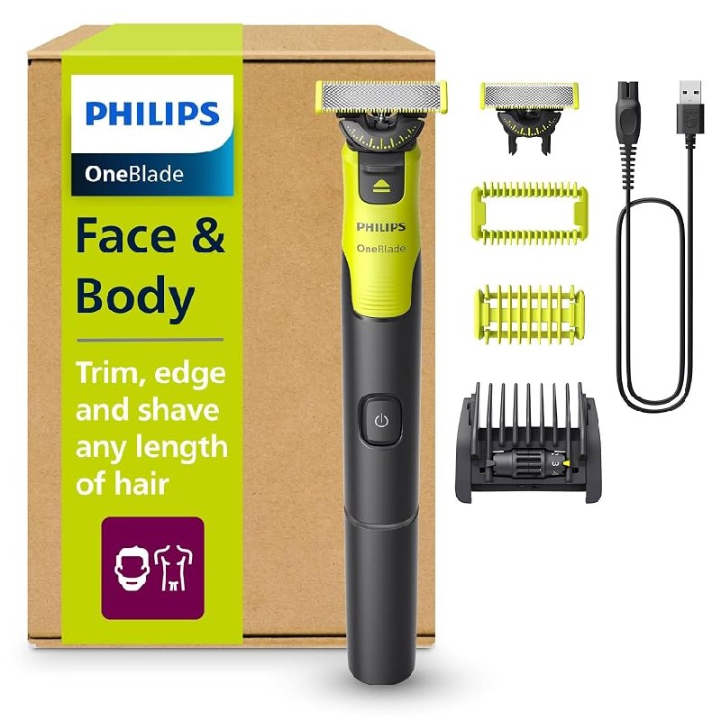 Philips OneBlade 360 con Bluetooth, Recortadora para Barba y Cuerpo