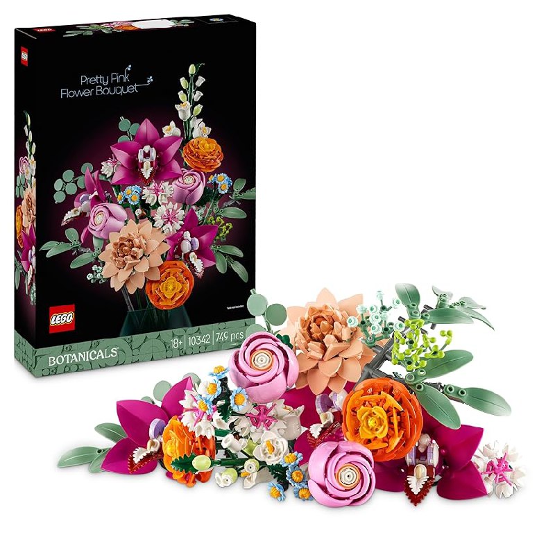 LEGO Botanicals Ramo de Flores Fantasía en Rosa Maqueta para Adultos