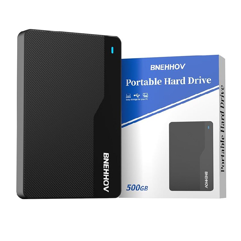 Disco Duro Externo Portátil Ultra Delgado 500GB HDD Disco Duro USB 3.0 SATA