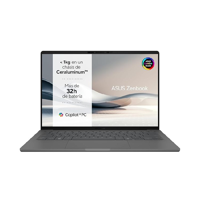 ASUS Zenbook A14 OLED UX3407QA-QD349W Copilot+ PC – Ordenador Portátil 14″ WUXGA (Qualcomm Snapdragon X1)