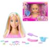 Barbie Busto para peinar, pelo rubio con más de 20 accesorios para hacer peinados