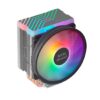 Mars Gaming MCPU44, Disipador CPU ARGB con 4 Heatpipes HCT 160W TDP