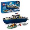 LEGO City Persecución en Barco de Policía – Juego Policial con 2 Barcos de Juguete